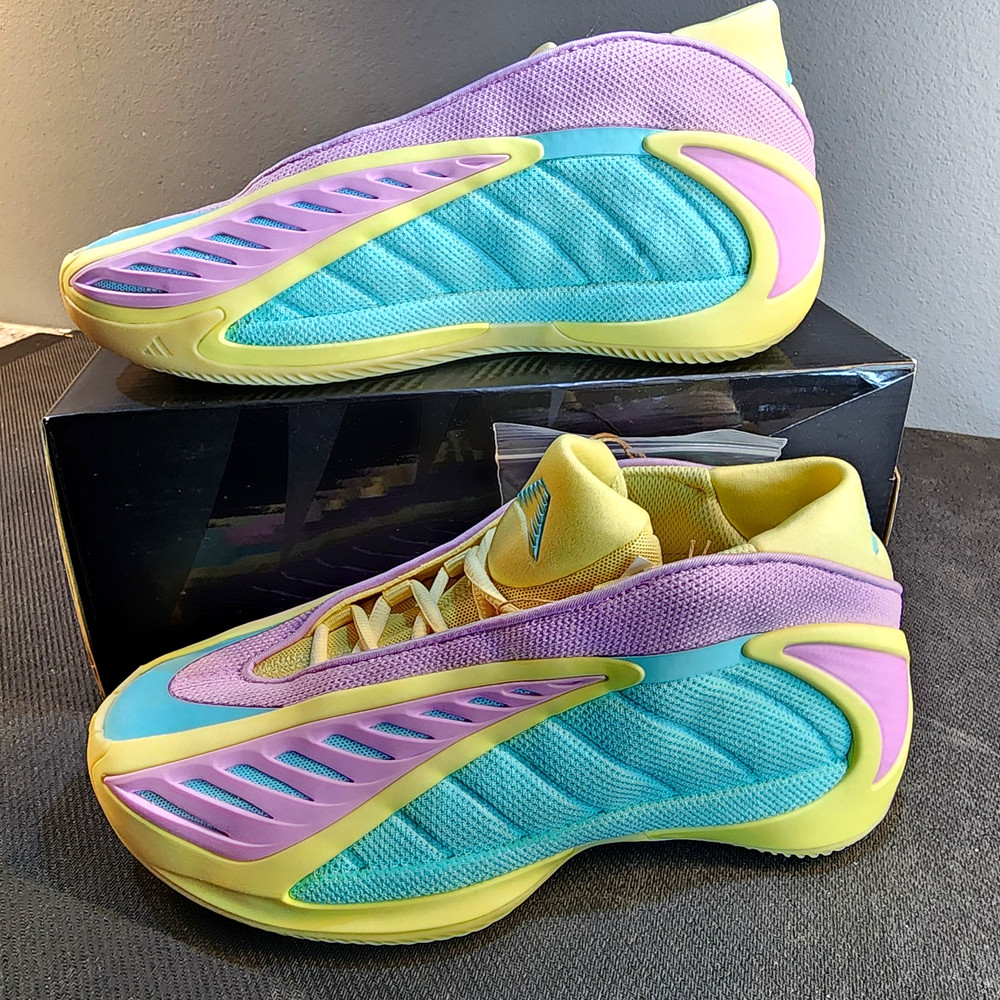 New Adidas AE 2 J Easter GS Sz 5Y Anthony Edwards 2 JQ9505 Pastel NBA Ant Man