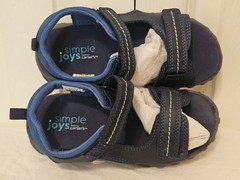 Carters Delray Hook-Loop Strap Child Size Simple Joys Size 12M Blue Green
