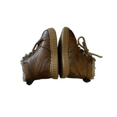 OshKosh Haskell Ankle Boots Unisex Kids Sz 5 Brown Classic Round Toe Lace Up