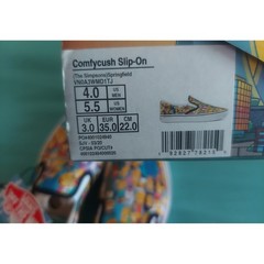 Vans x The Simpsons Comfycush Slip-On Springfield Shoes VN0A3WMD1TJ Kids 4 Mens
