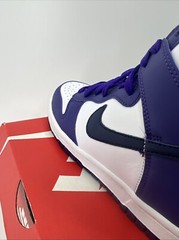 Nike Dunk High Midnight Navy White GS DH9751-100 White/Purple Size 4.5Y