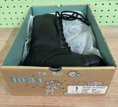 Ellie Ankle Combat Boot Children Size Small (11/12) Black Lace-up/Zipper Boots