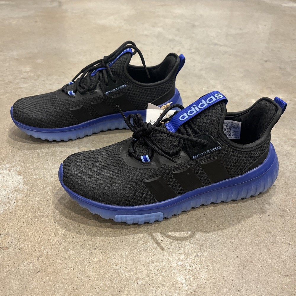 Adidas Kaptir 4.0 K Black Lucid Blue Boys Size 7/ 7Y Women’s 8.5 New Box JP6837