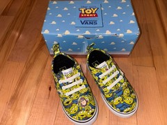 NIB! Vans Disney Toy Story Aliens Toddler Kids Boy Girl T 7.5 Shoes Sneakers