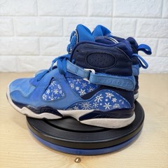 Nike Air Jordan Retro 8 GS Snowflake Blizzard Blue / White Size 6.5Y 305368-400