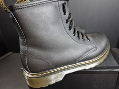 DR MARTENS 1460 SOFTY T JUNIORS 36 EU 5 GIRLS 4 BOYS 15382001 BLACK NIB!