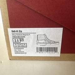 Vans Sk8-Hi Zip Size 2.5
