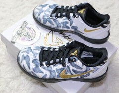 Nike Kobe 8 Protro Mambacita PS White Black Gold FN0267-102 Kids Size 12.5C NEW