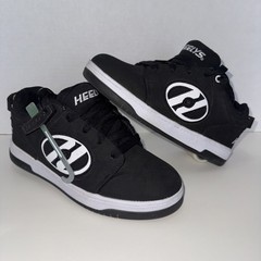 Heelys Skate Shoes with wheel tool Black Size 5 Y Excellent pre-owned condition