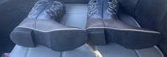 Magellan Ace II Western Boots Youth Boys Girls size 5 Brown Blue 177705