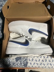 Nike Air Force 1 Low Blue And Gray Swoosh