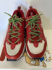 FILA Ray Tracer X Rugrats Red/White/Green Low Sneakers Shoe Kids Sz 5