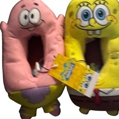 Nickelodeon Spongebob Patrick Boys Youth Slippers Shoes Size 11 12
