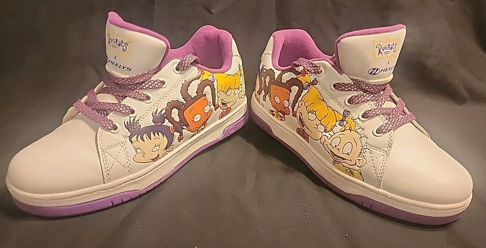 HEELYS split RUGRATS White Purple SNEAKERS Shoes 6 Youth / 7 Women’s