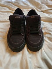 New VANS 5.5J Old Skool V Sneaker Black On Black Fit A Woman Size 5 So Unisex
