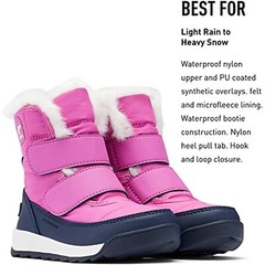 SOREL Toddler Whitney II Boot Lavender/Navy Waterproof Winter Boots