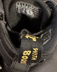 Dr. Martens Combs Tech Y Black Kids Ankle Combat Boots Zip US 5 UK 4 EU 37