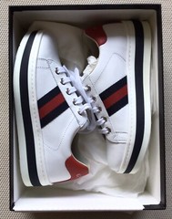 Authentic Gucci Kids Ace Leather Sneaker Made in Italy