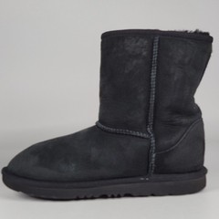 UGG 1017703K Shearling Style Black Mid-Calf Boots Kids US 5