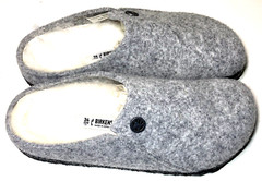 Birkenstock Zermatt Rivet Kids Light Gray Fur Lined Wool Sandal 10,11,13,1,2,3