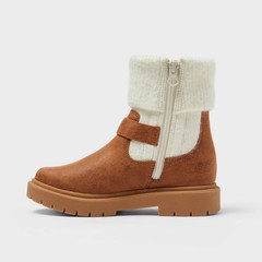Girls‘ Lug Sole Boots – Cat & Jack Cognac 13