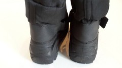 Target Thermolite Kids Size 2 Waterproof Winter Snow Boots Black EUC
