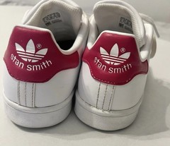 Adidas | Stan Smith J Kid’s Unisex Cloud White/Bold Pink Shoes B32703
