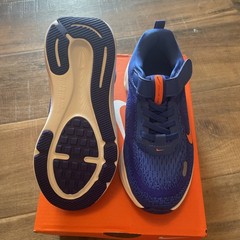 Nike Stellar Ride PSV Blue Orange Hook Loop Running Shoes HQ3267-400 Size 12C