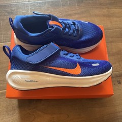 Nike Stellar Ride PSV Blue Orange Hook Loop Running Shoes HQ3267-400 Size 12C
