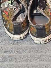 Converse All Star Junior Interstellar Dinos Dinosaurs Sneakers 665392C Size 12