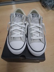 Converse CTAS Street Slip-on White/Ash/White Shoes Junior size 3 (656069F)