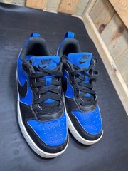 Nike Court Borough Low Recraft Black Blue Youth Size 3.5Y EUR 35.5 HM6293-480