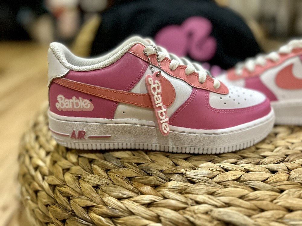Custom Barbie Air Force 1 Youth Sizes 3.5Y To 7 Y Any youth – Size PM me Size