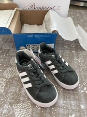 Adidas Originals Kids Campus El I, Green Suede Sneakers, Size 9K US