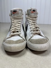 Nike Blazer Mid DA4086-100 White Black Grey High Top Kids Sneakers 6.5Y Leather