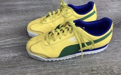 Puma Roma Youth Boys Size 3C Shoes Yellow Green Brazil Sneakers 361594 49 Shoes