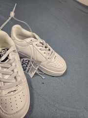 Ed Hardy White Black Graphic Sneaker Girls Unisex Lace Up Size 9 New