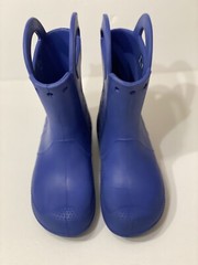 Crocs Kids Unisex Handle it Rain Boots Size J2 Blue Pull on