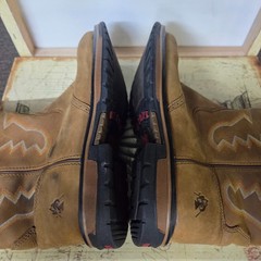 Size 7m Rocky Kids Old Town Pull On Boots 7″ Tan Youth Leather