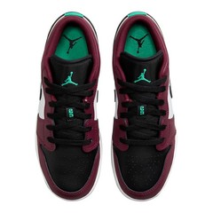 Big Kid’s Jordan 1 Low SE Dark Beetroot/Black-Roma Green (DM0589 635)