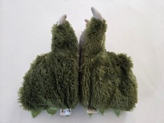 GUC Little Kid’s Size Small LAZY ONE Green Animal Dinosaur Monster Slippers
