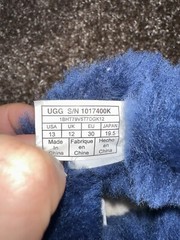 UGG Boots Toddler Bailey Button II Boot Blue Size US 13 KIDS EUR 30