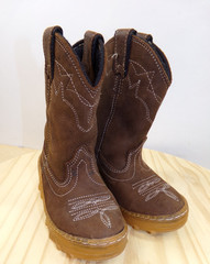 Zapiver Feveco by Softwalk Western Boots Kids Toddlers Brown Size 25 / US 8.5