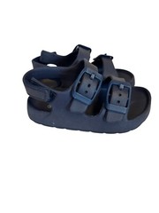 Inminpin Size 6 Toddler Navy Blue Adjustable Strap Kids Sandals Buckle Design