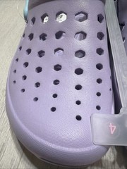 Joybees Kids‘ Dylan Slip-On Clogs – Sky Blue/Lilac Purple -size J4