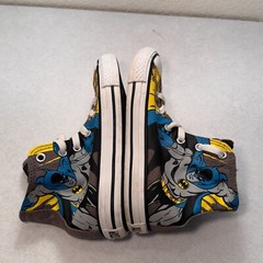 Converse All Star Batman Comic High Top Sneaker Shoes Size Youth 1