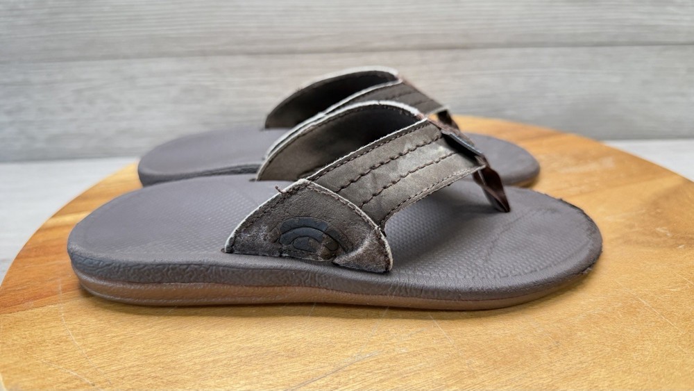 Rainbow Shoes Brown Cape Beach Summer Flip Flop Slip On Walking Size 13/1