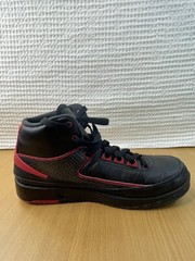 Air Jordan 2 Retro BG ‚Alternate 87‘ 834276-001 Size 6Y Black Red Sneakers