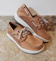 Sperry | Kids‘ Size 12 M Top-Sider Memory Foam Brown Leather Boat Shoes NEW ✨️