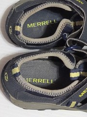Merrell Kids Hydro H2O Hiker Sandal Youth 1 M Blue Gray Closed Toe Sport Hiking